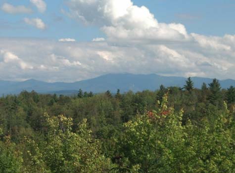 Mountain and sky views from the ridgetop